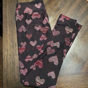 New Lularoe Valentine Leggings OS
